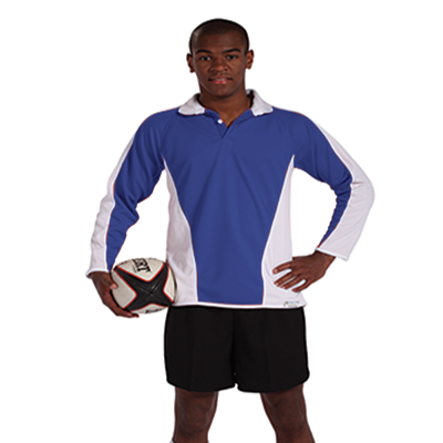 scs_usrs - Unisex Rugby Shirt - Royal Blue/White